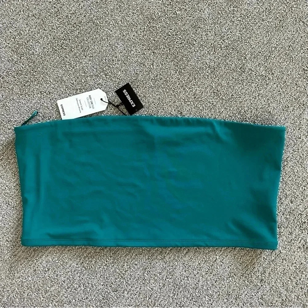 Express Body Contour High Compression Cropped Tube Top - XL